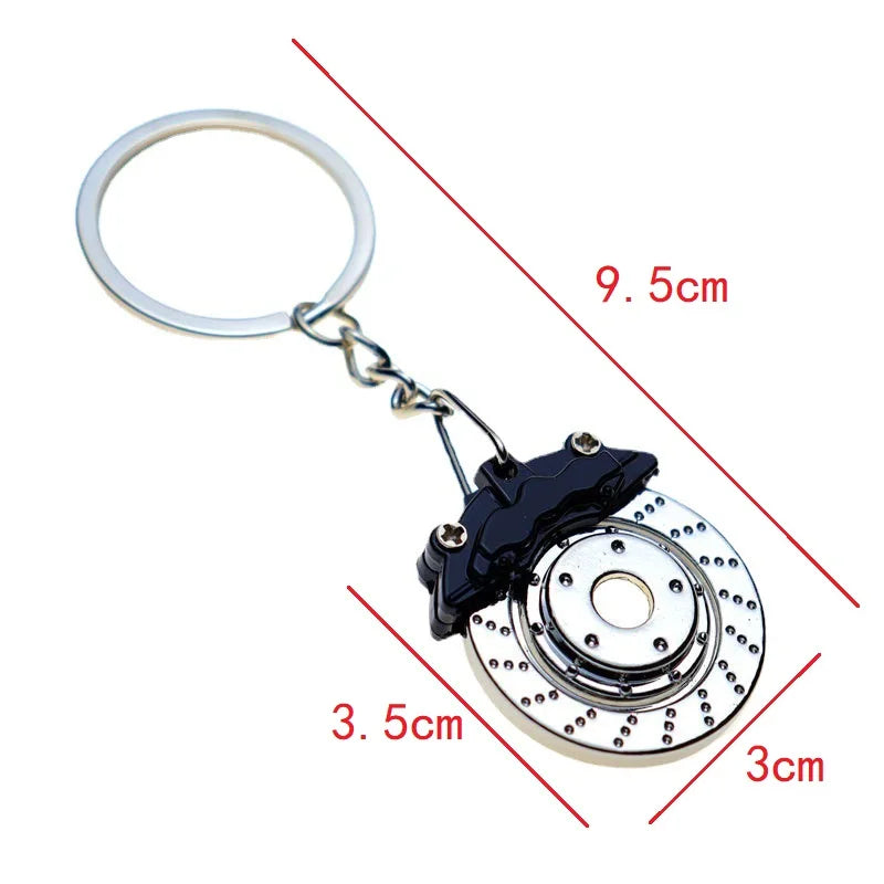 Brake Disc Metal Keychain