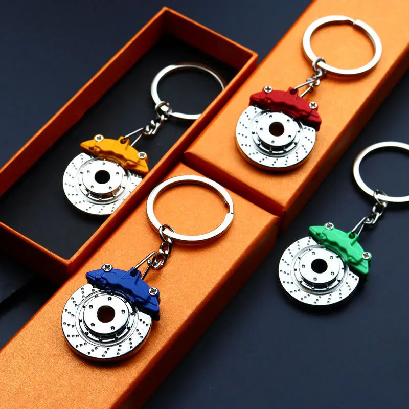 Brake Disc Metal Keychain