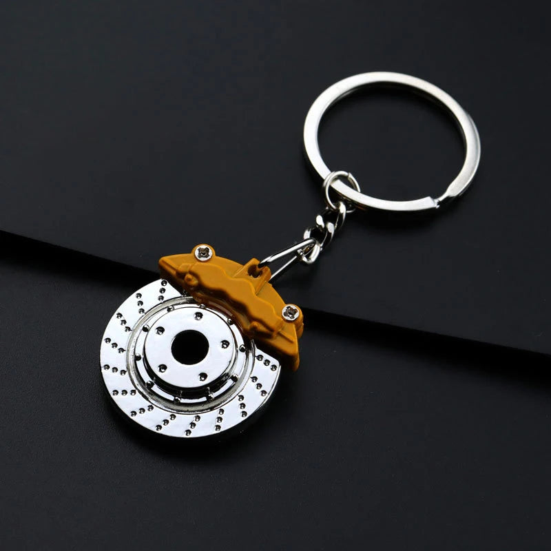 Brake Disc Metal Keychain