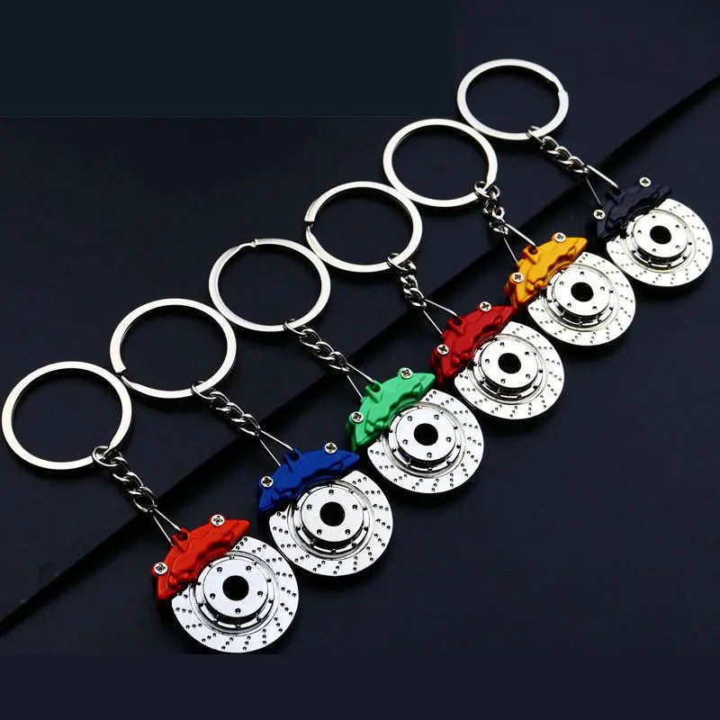 Brake Disc Metal Keychain