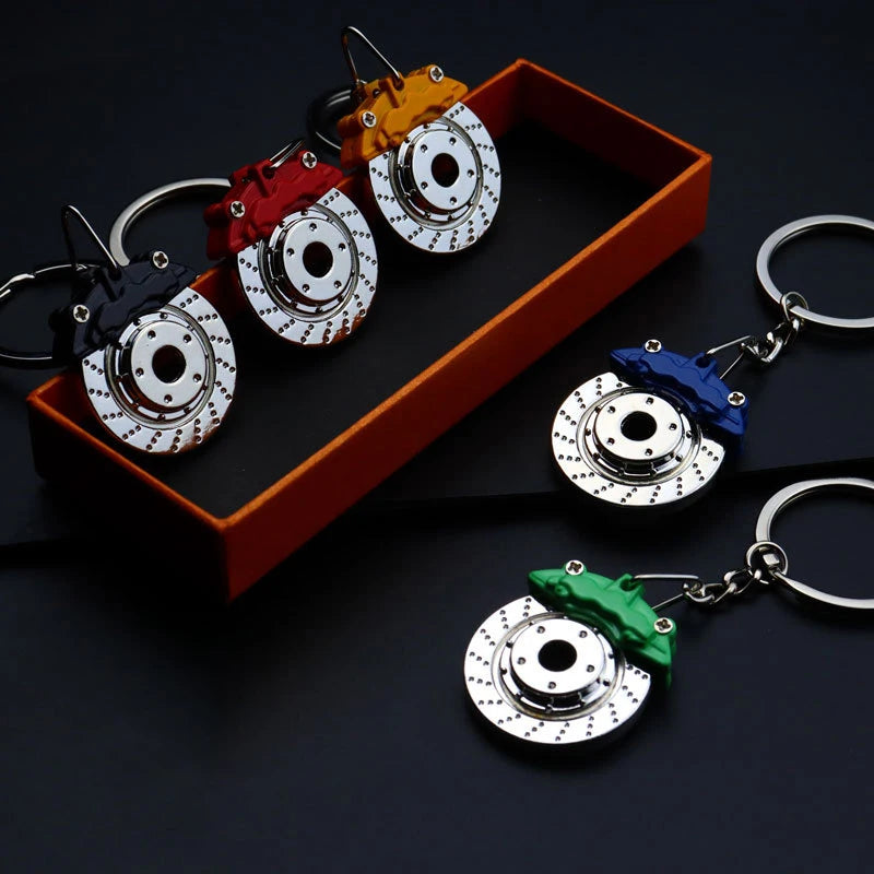 Brake Disc Metal Keychain