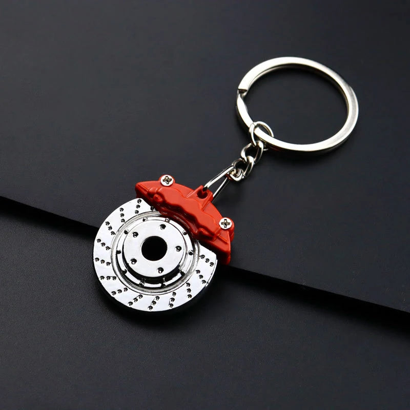 Brake Disc Metal Keychain