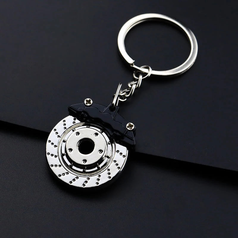 Brake Disc Metal Keychain
