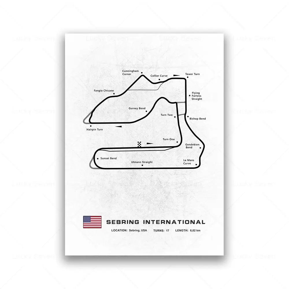 Minimalist Circuit Map Canvas Print - Unframed