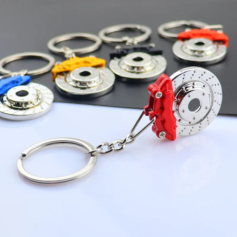 Brake Disc Metal Keychain