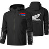 Printed Casual Track Hooded Jacket