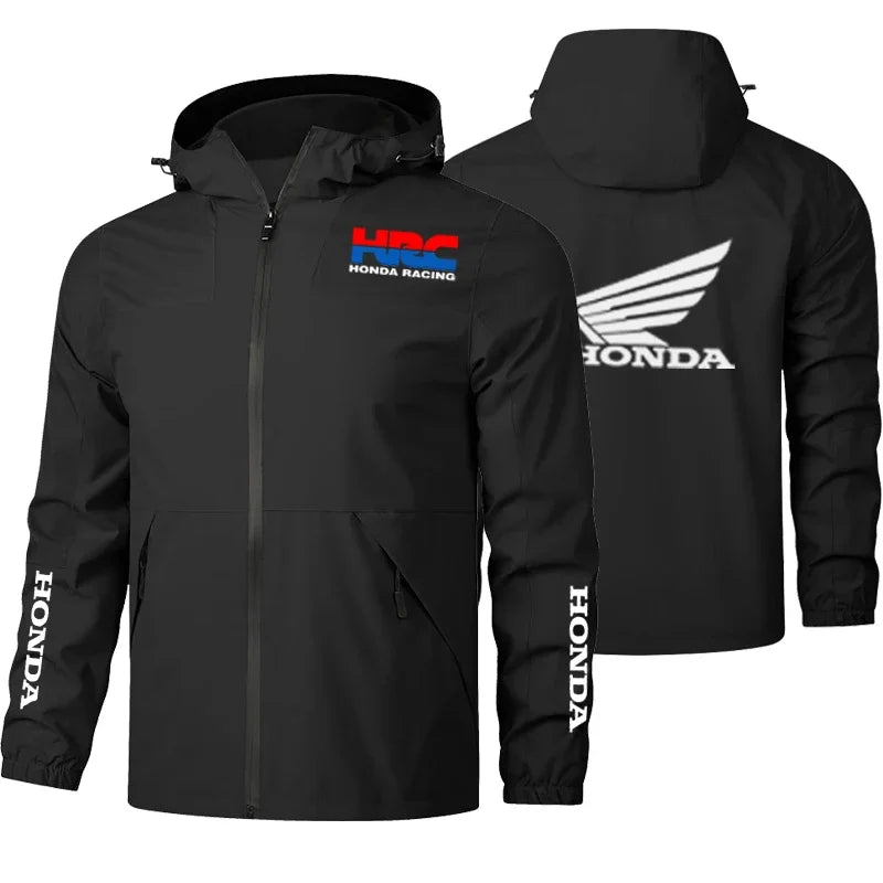 Printed Casual Track Hooded Jacket