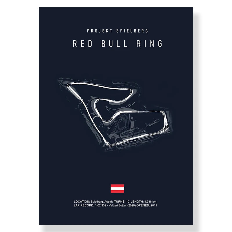 Racing Circuit Canvas Wall Art Poster - Imola & Monaco