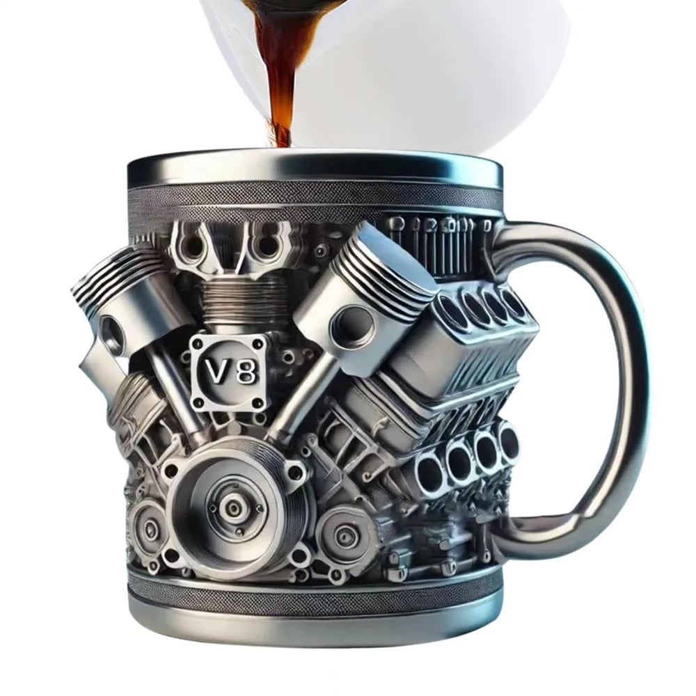 Mechanical Theme Coffee Stainless Insulated Cup