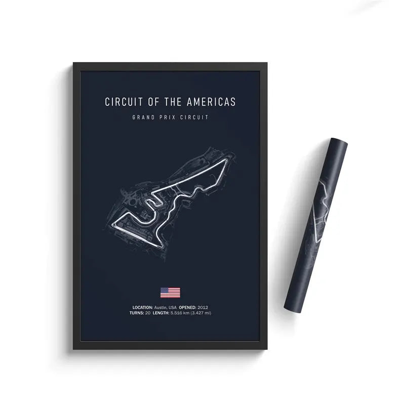 Racing Circuit Canvas Wall Art Poster - Imola & Monaco