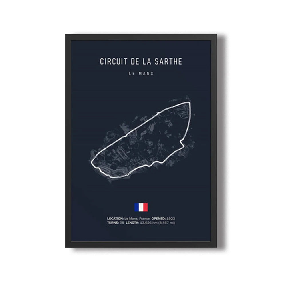 World Racing Circuit Canvas Poster