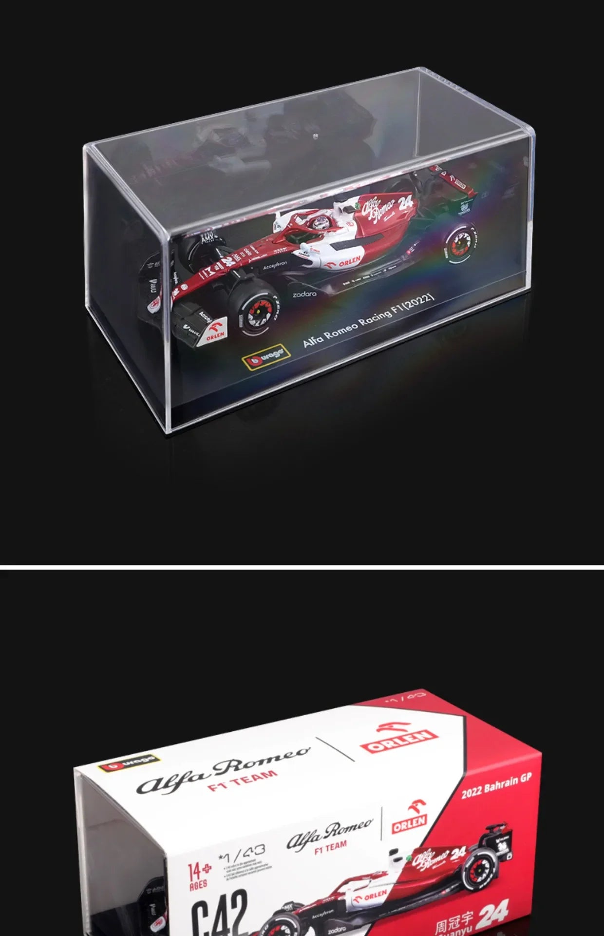 1:43 Racing Car Model - Diecast Alloy