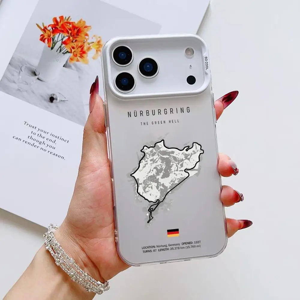 Motorsport-Inspired Protective Phone Case - Matte Finish