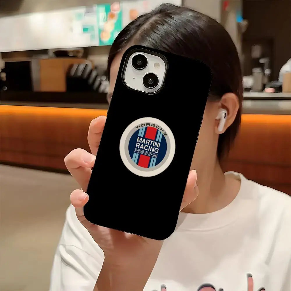 Motorsport-Inspired Protective Phone Case - Glossy Finish