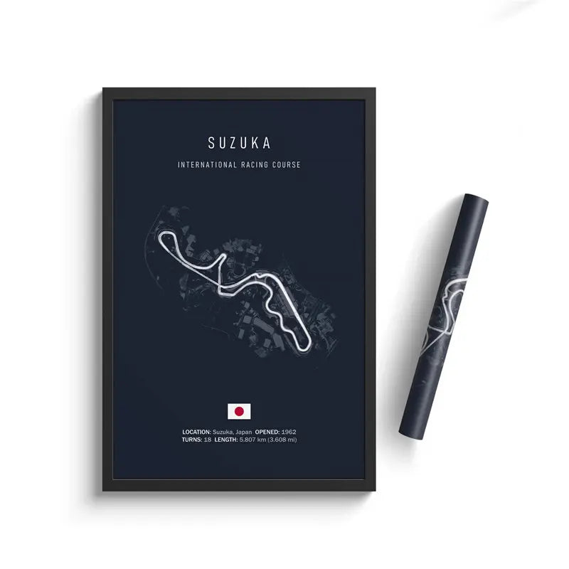 Racing Circuit Canvas Wall Art Poster - Imola & Monaco