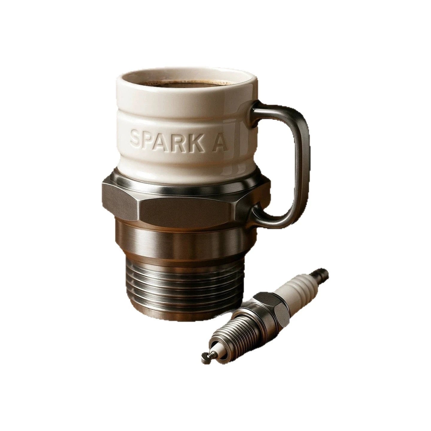 Piston Detail Insulated Drink Stainless Mug