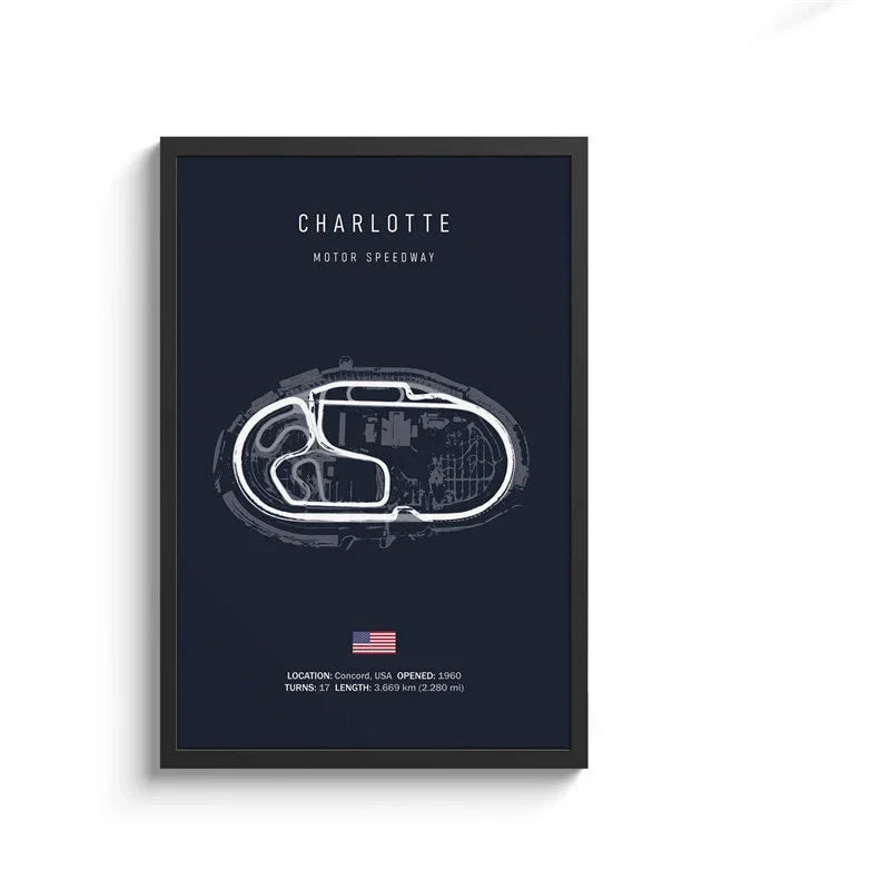 Race-Inspired Canvas Poster Decor - Unframed