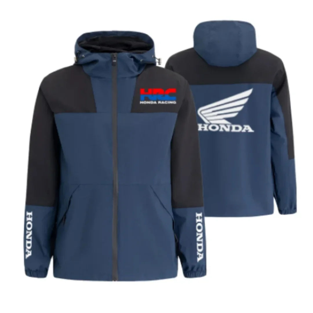 Printed Casual Track Hooded Jacket