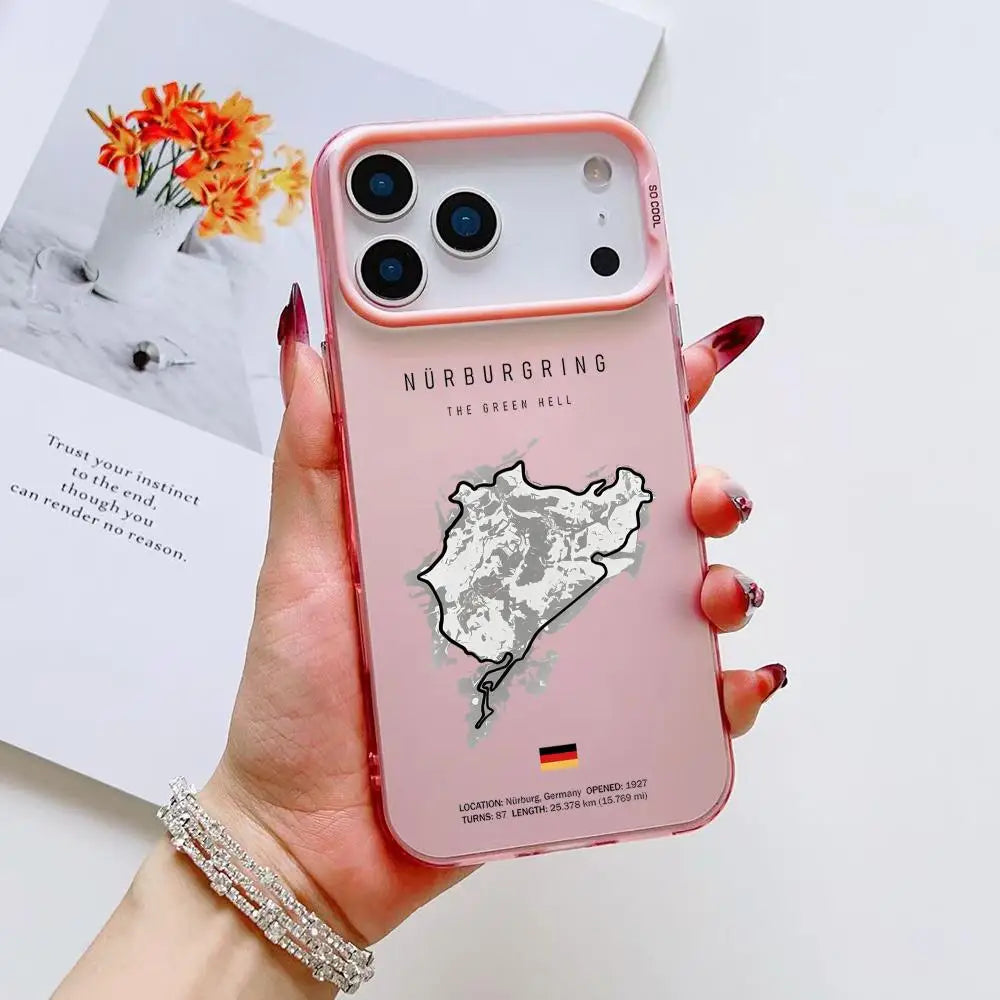 Motorsport-Inspired Protective Phone Case - Matte Finish