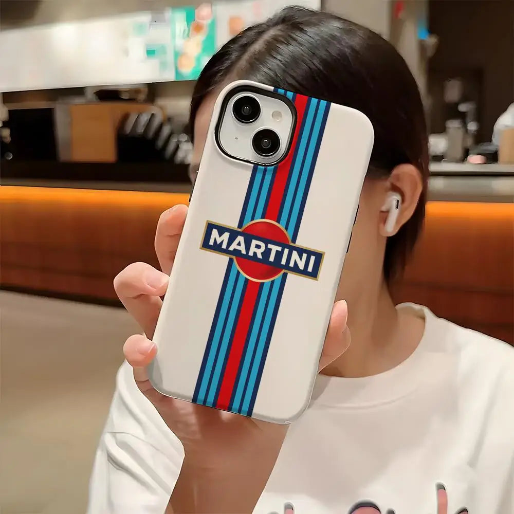 Motorsport-Inspired Protective Phone Case - Glossy Finish