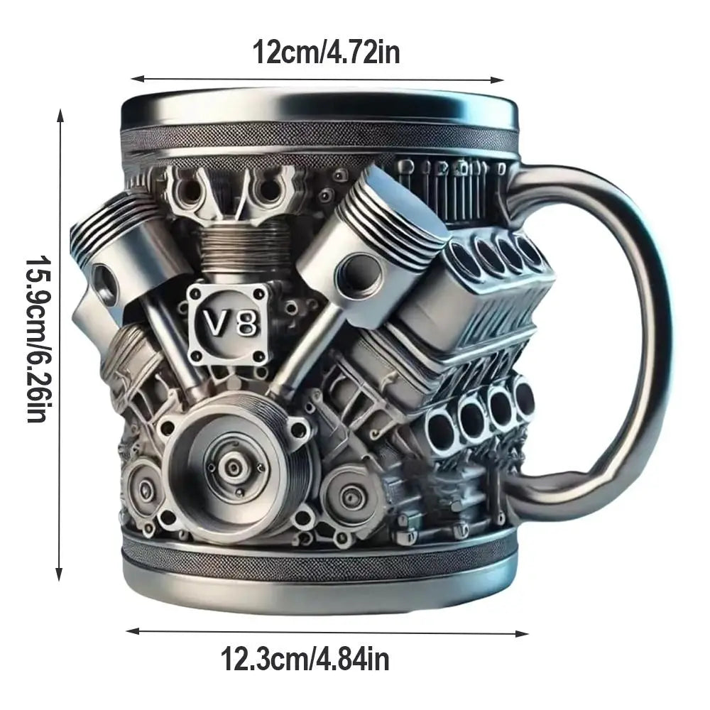 Mechanical Theme Coffee Stainless Insulated Cup