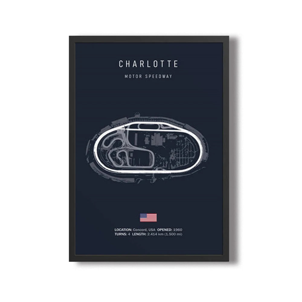 World Racing Circuit Canvas Poster