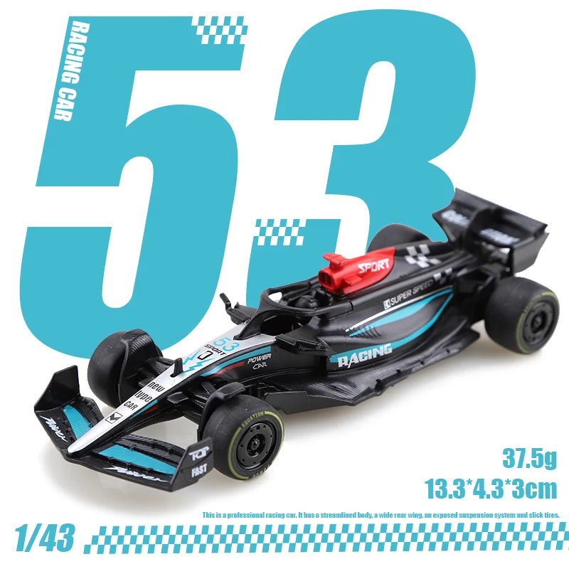 1:43 Pullback Alloy Race Car Toy