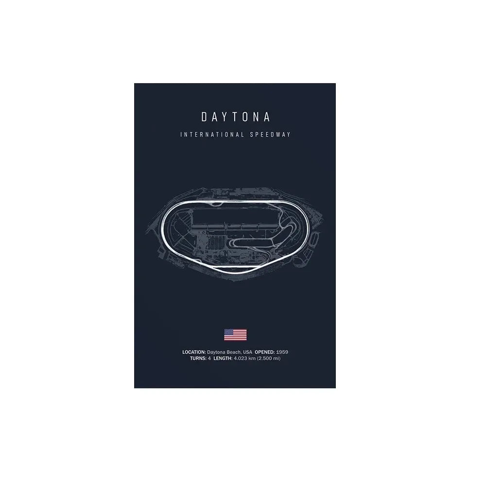 World Racing Circuit Canvas Poster