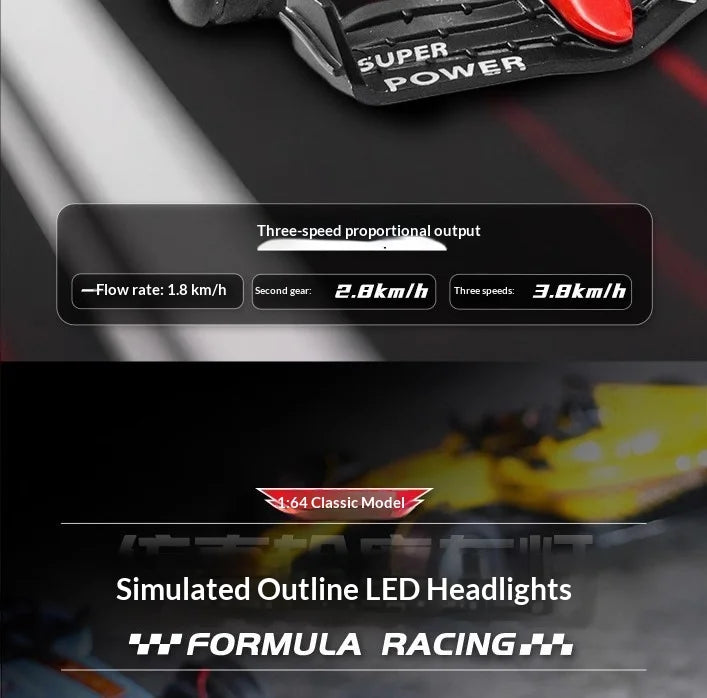 1:64 Remote Control Open-Wheel Racer