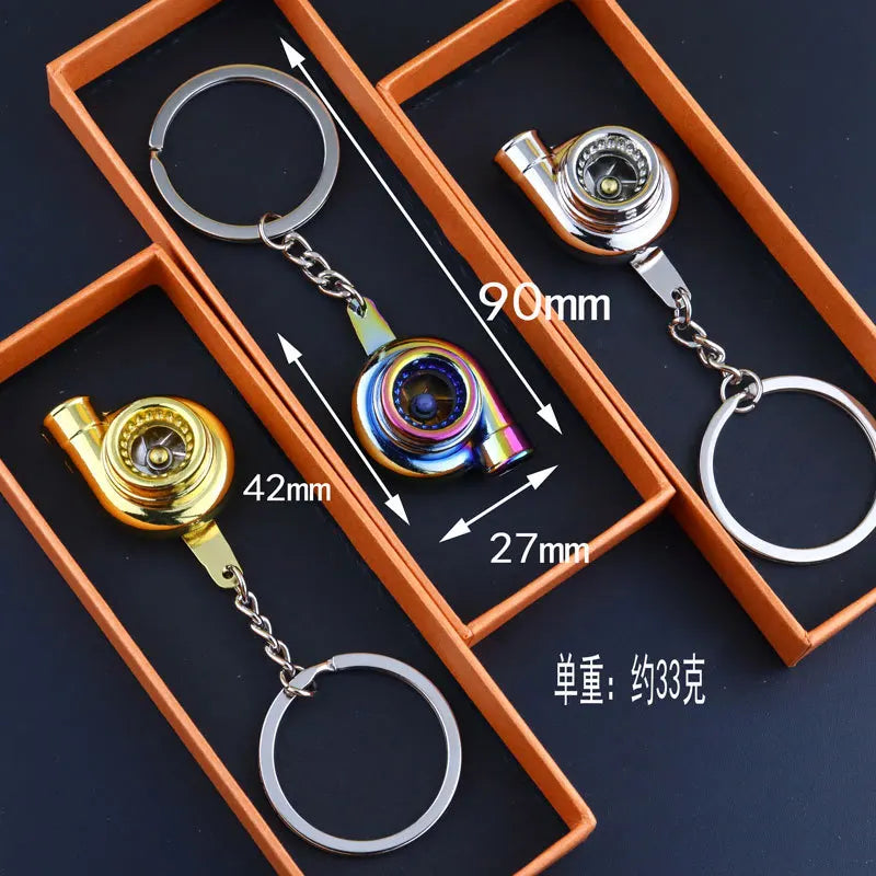 Tire Rim Fidget Keychain