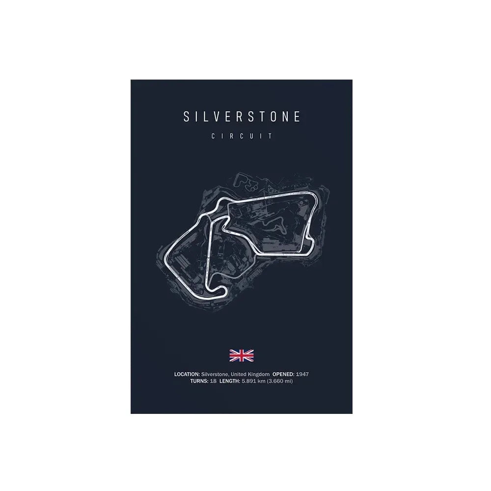 World Racing Circuit Canvas Poster
