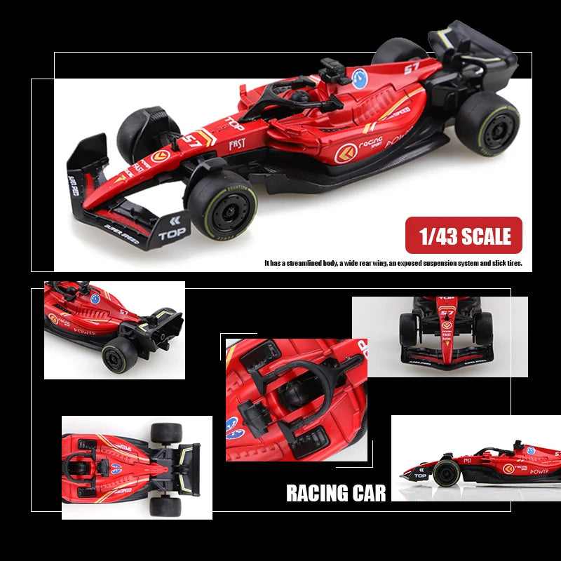 1:43 Pullback Alloy Race Car Toy