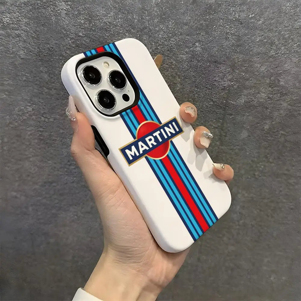 Motorsport-Inspired Protective Phone Case - Glossy Finish