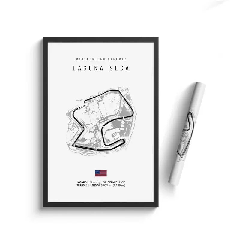 Racing Circuit Canvas Wall Art Poster