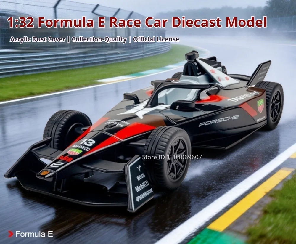 1:32 Alloy Race Car Display Model with Cover