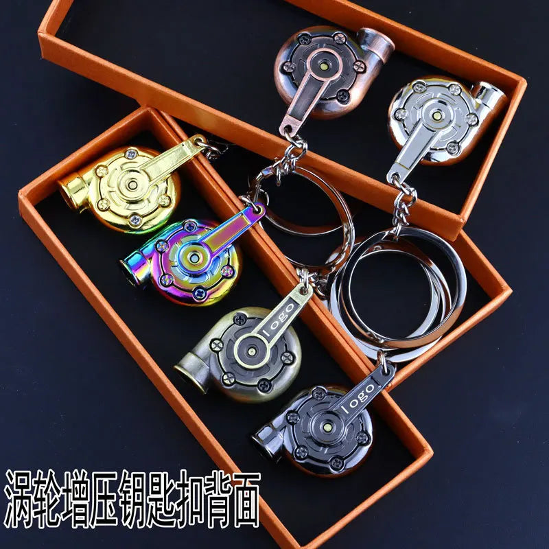 Tire Rim Fidget Keychain