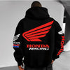 Motorcycle Graphic Pullover Hoodie
