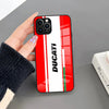 Metallic Track Theme Tempered Glass Phone Cover