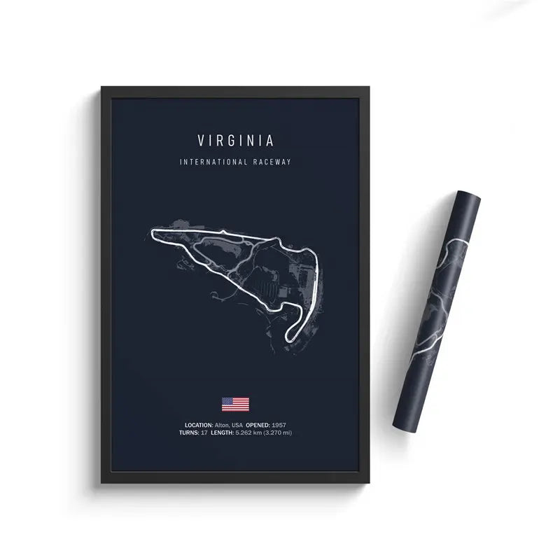 Racing Circuit Canvas Wall Art Poster - Imola & Monaco