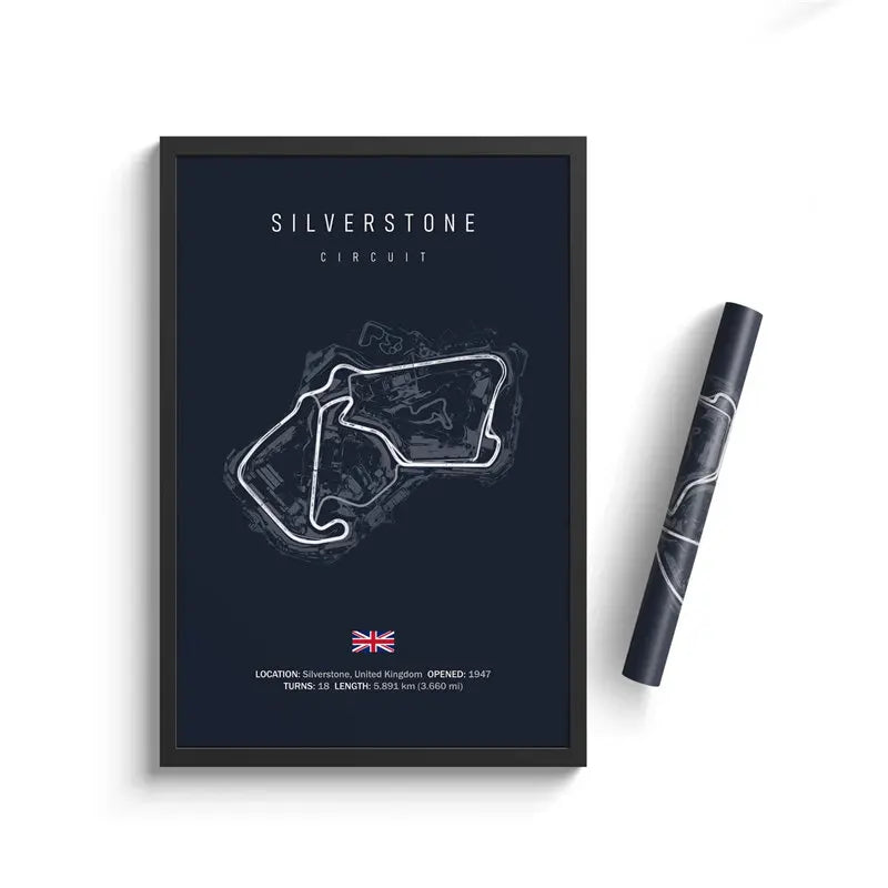 Racing Circuit Canvas Wall Art Poster - Imola & Monaco