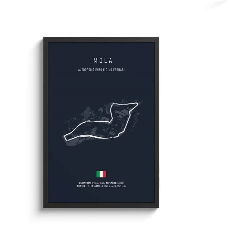 Racing Circuit Canvas Wall Art Poster