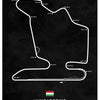 Blueprint Style Circuit Poster Print - Unframed