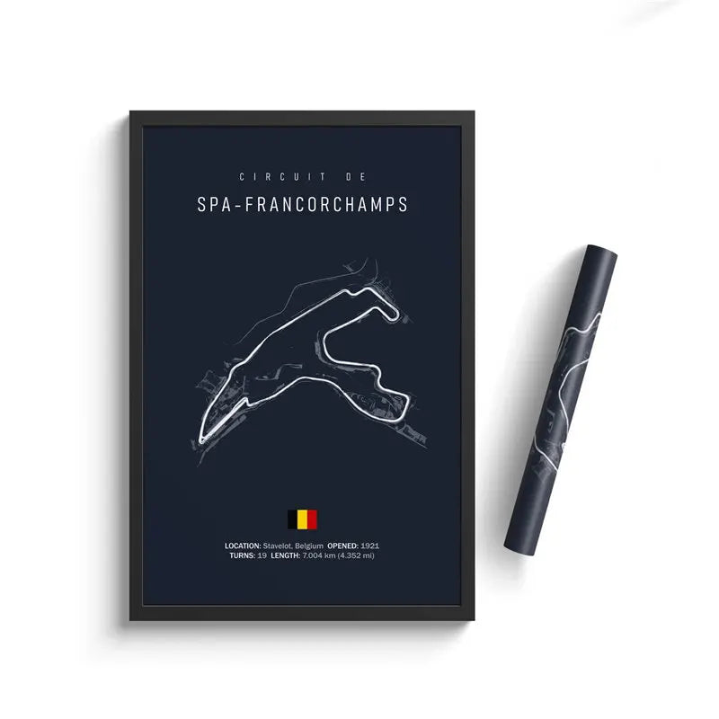 Racing Circuit Canvas Wall Art Poster - Imola & Monaco