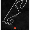 Blueprint Style Circuit Poster Print - Unframed