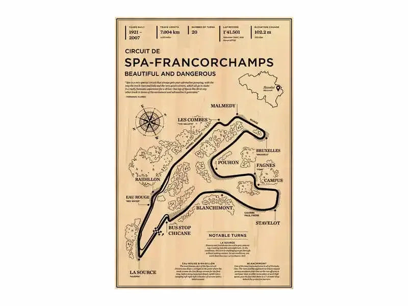 Racing Circuit Canvas Wall Art Poster - Monaco