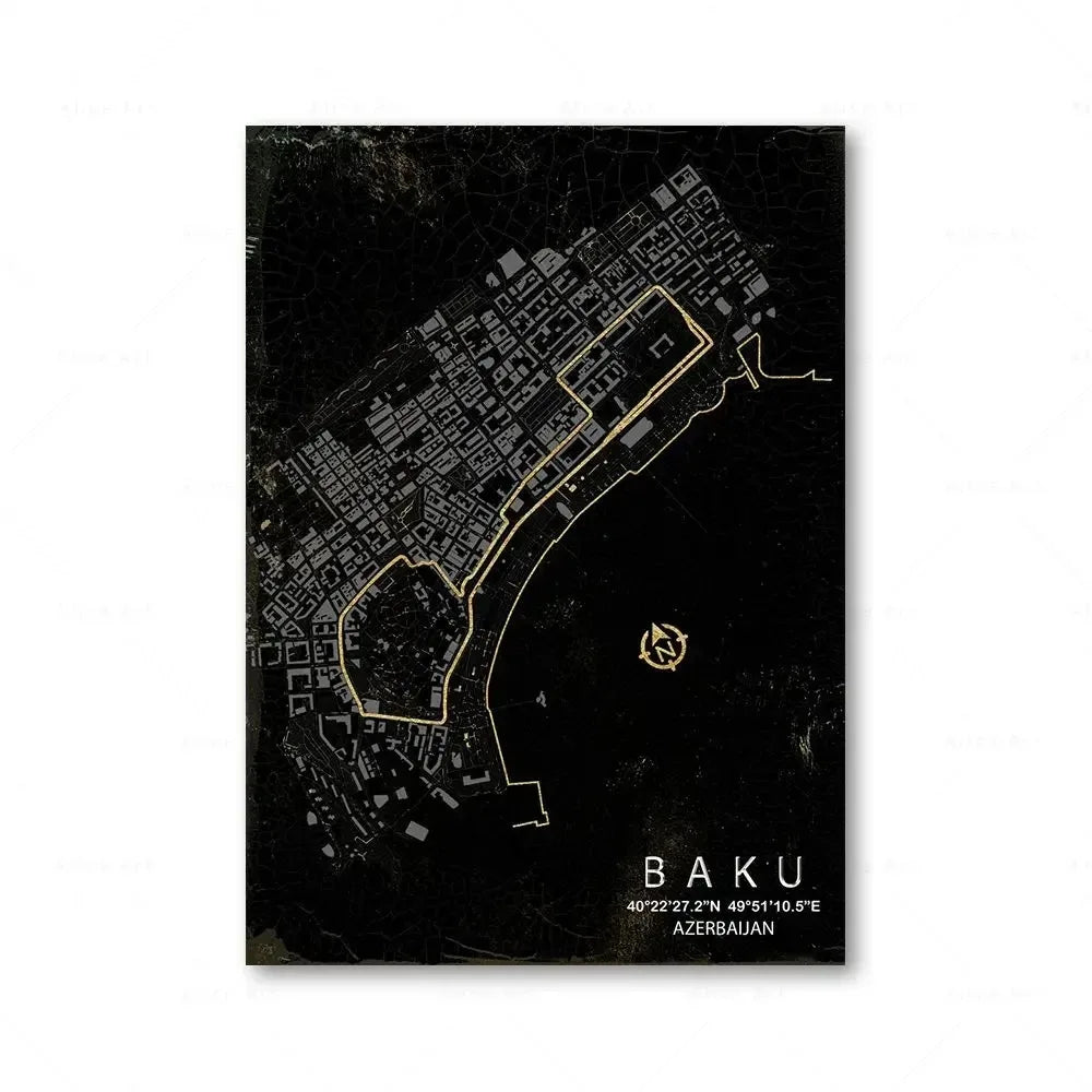 Racing Circuit Canvas Wall Art Poster - Monaco & Spa