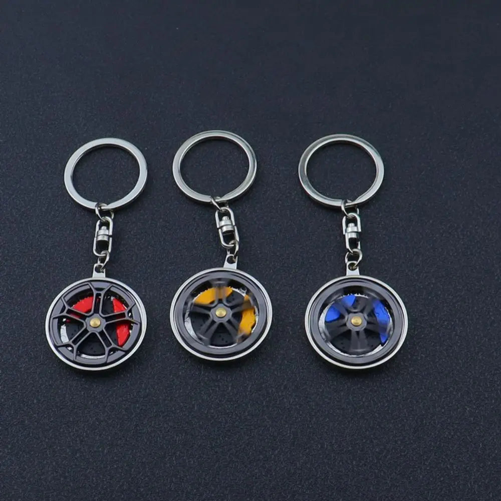 Wheel Hub Spinner Keychain
