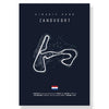 Decorative Track Layout Wall Canvas Poster - Unframed