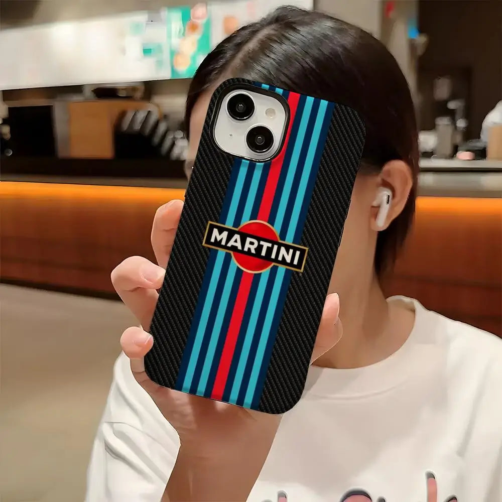 Motorsport-Inspired Protective Phone Case - Glossy Finish