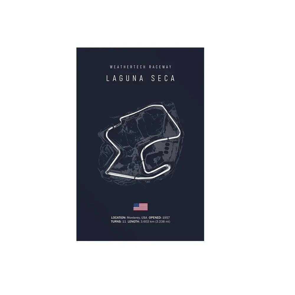 World Racing Circuit Canvas Poster